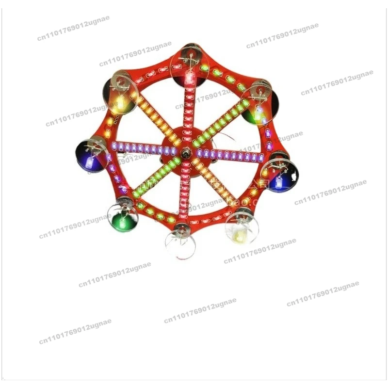 

Модель колеса обозрения, электронный набор для самостоятельной сборки, запасные части, 51 микроконтроллерная схема ручной работы, креативные разноцветные огни