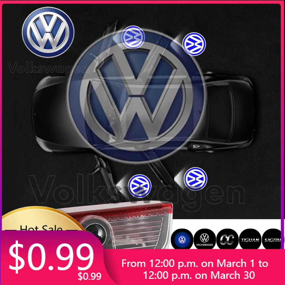 

Новые модные накладки на двери автомобиля (2 шт.) с логотипом для Volkswagen VW Touran, Caddy, Touareg, Golf, Passat, Scirocco 2026 года