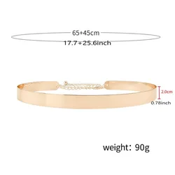 A metal iron waist chain, gold style waist cinching, suitable for formal dress, dress, attending wedding parties, camping, hikin