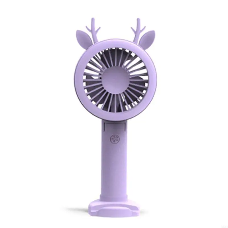 USB Desk тихий вентилятор с светодиодным ручным вентилятором Mini Mini Cooling Fan N58d