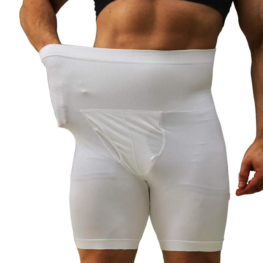 الرجال البطن تحكم السراويل محدد شكل الجسم ضغط عالية مدرب خصر البطن المتقلب سراويل التخسيس ملابس داخلية الملاكم الملابس الداخلية