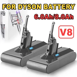 Powtree 6.0ah/8.0Ah 21.6V per batteria Dyson V8 Absolute V8 Animal li-ion SV10 aspirapolvere portatile serie ricaricabile