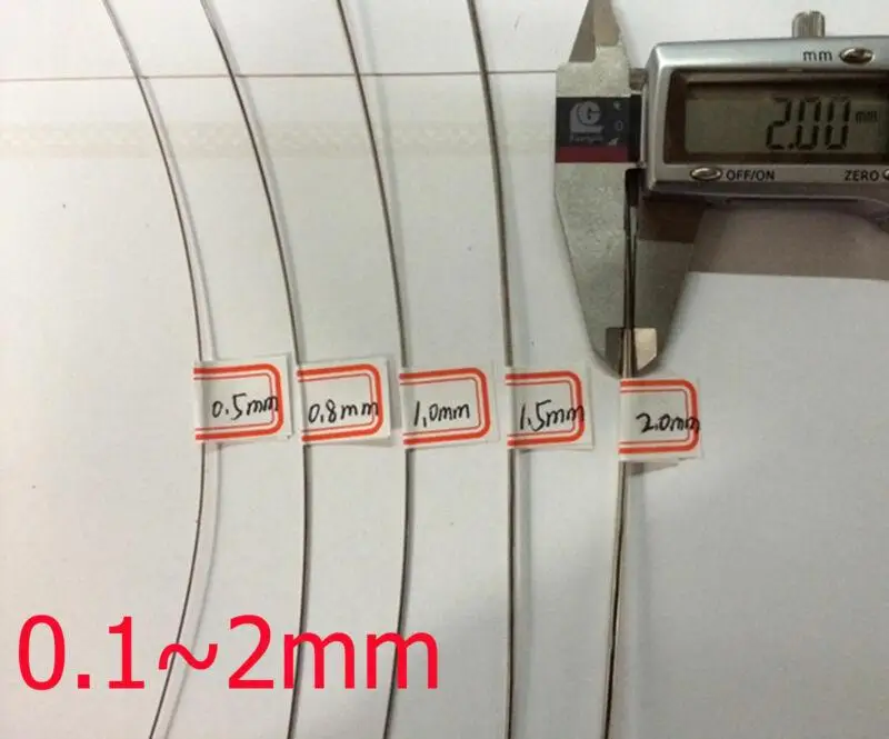 스테인레스 스틸 와이어 직경 0.02-3.0mm 304, 1m, 5m, 10m