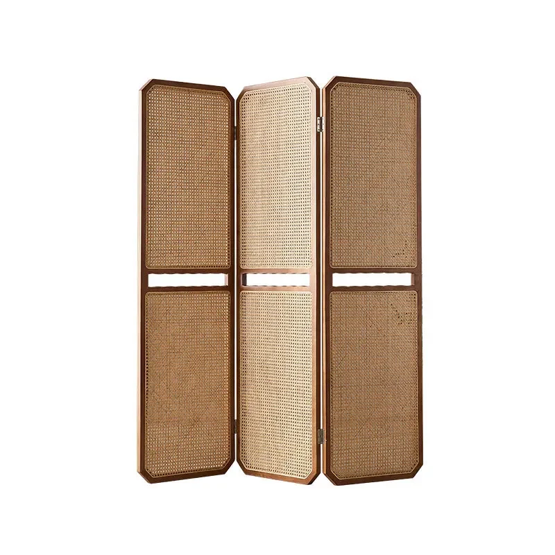 

solid wood screen movable folding living room porch occlusion new Chinese style door decoration folding screen