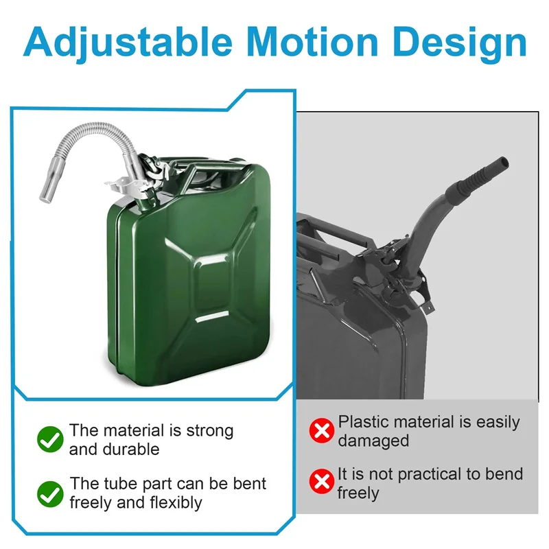 استبدال صنبور، فوهة، فوهة صب مرنة مناسبة لمعظم علب الزيت سعة 5 جالون، يمكن أن تنبت الوقود #5