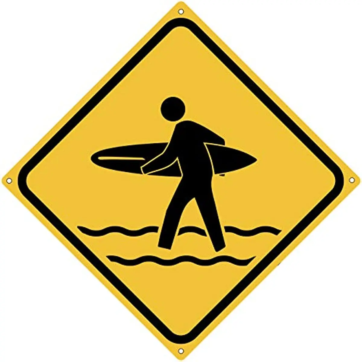 Classics Surfer Crossing Metal Tin Sign Road Sign Beach Home Bar Surf's Up Decor Art Wall Plaque Poster Novelty Funny Gift