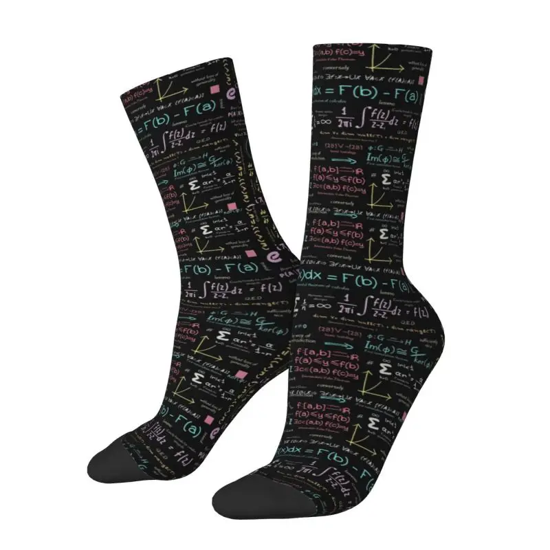 Pure Math Nerd Mens Crew Socks Unisex Fashion Physics Science Spring Summer Autumn Winter Dress Socks
