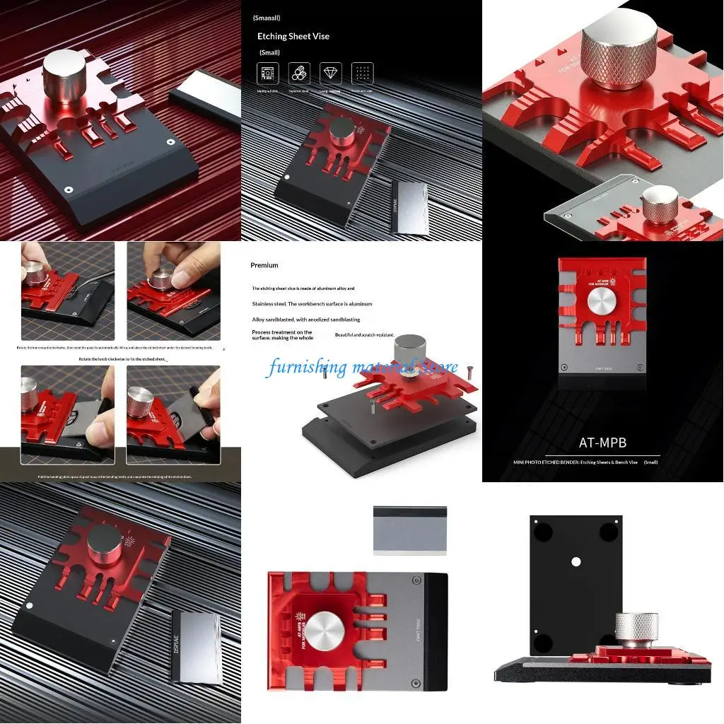 

Y5GD Lightweight Double Material Etching Clamp Vise Set with Bending Plate for Models