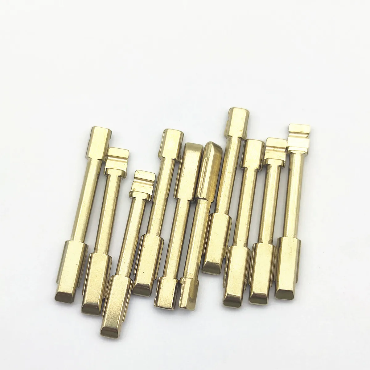 10 قطعة شفرة مفتاح معدنية غير مقطوعة 90 # مفتاح FO21 فارغ #4