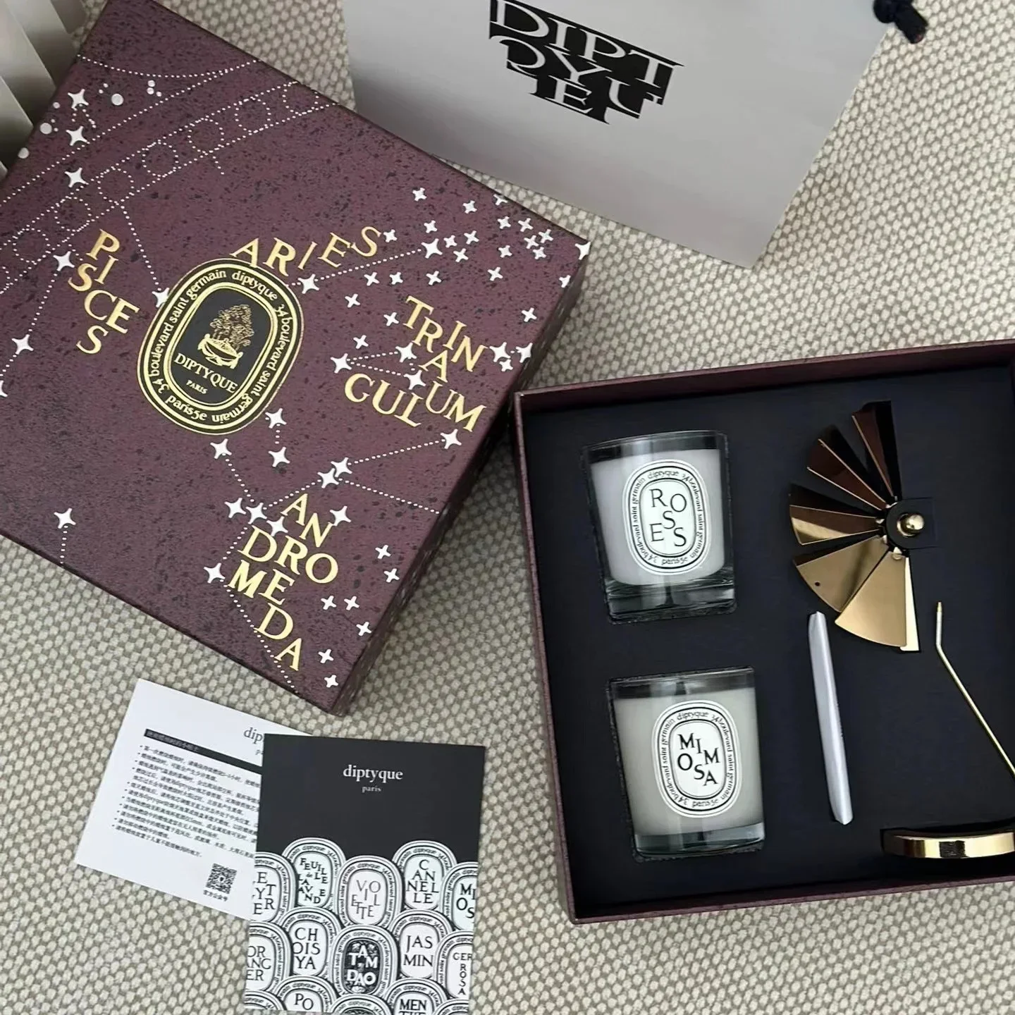 New Light Luxury High Diptyques Aromatherapy Candle Set Romantic Unique Box For Party Valentine's Day Decor Wedding Limited Gift