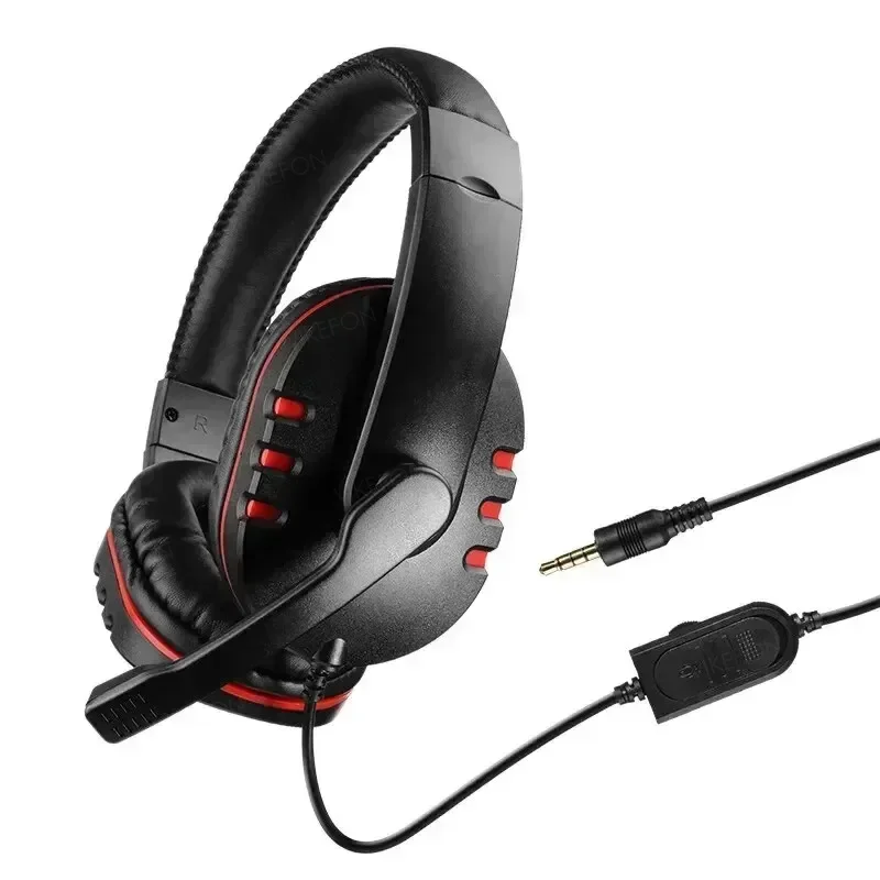 New Upgrade Wired Headset Gamer with Mic Noise Cancelling Headphones For PC Computer Laptop PS4 PS5 Nintendo Tablet Earphones