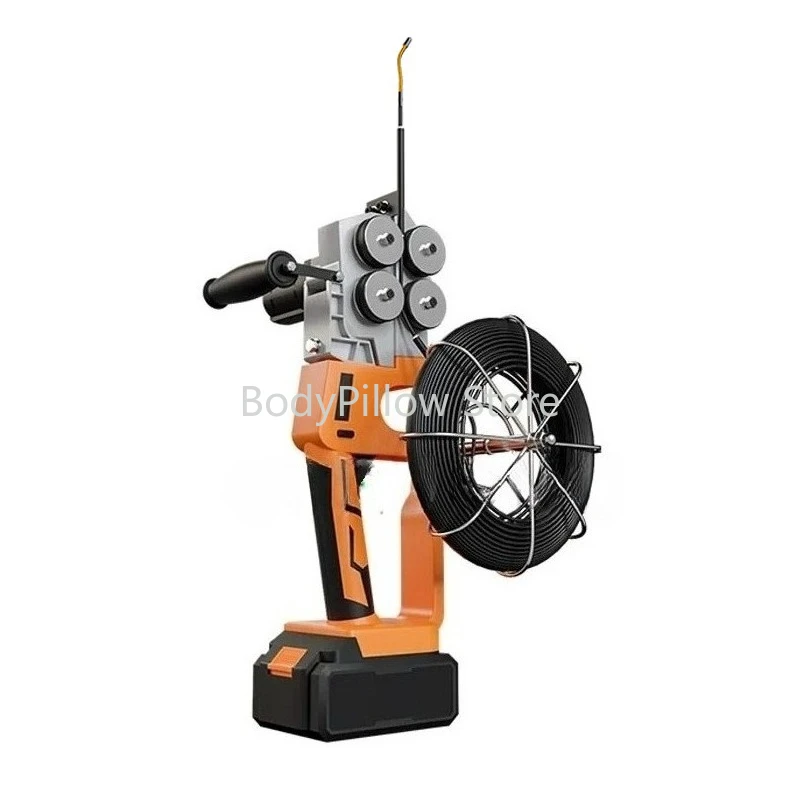 

50M Electric Threading Machine Fully Automatic Thread Puller Electrician Cable Threader Lithium Battery Wall Stringing Wire Tool