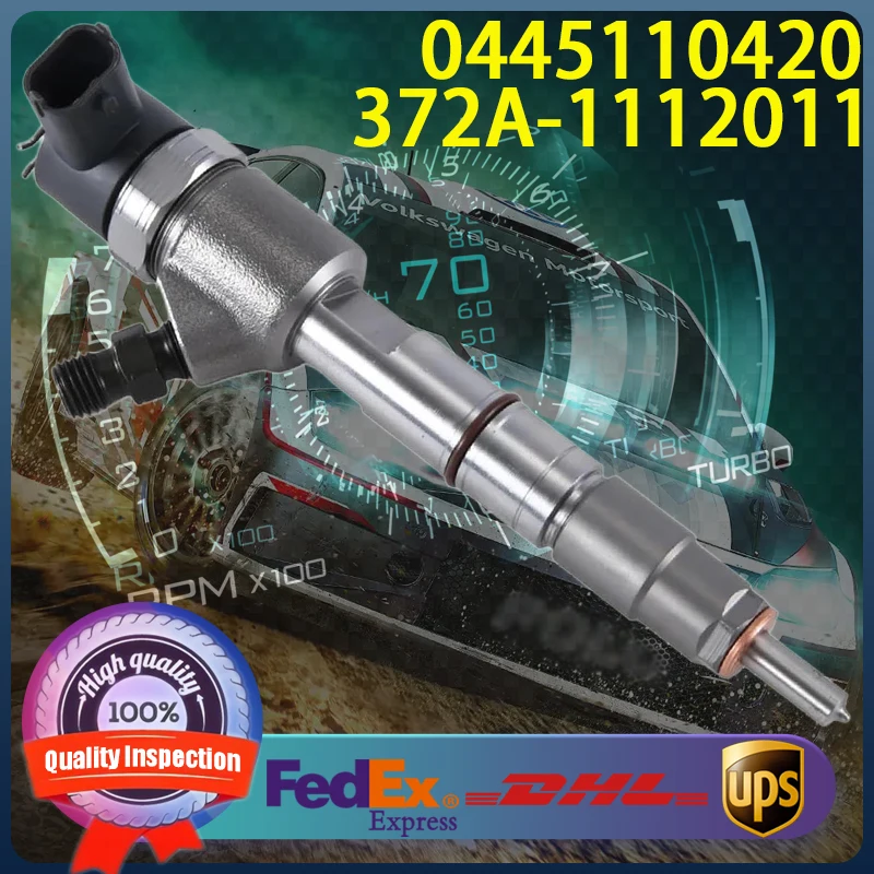 

0445110420 372A-1112011 Common Rail Fuel Injector For CHERY Diesel Engine Injector 0 445 110 420