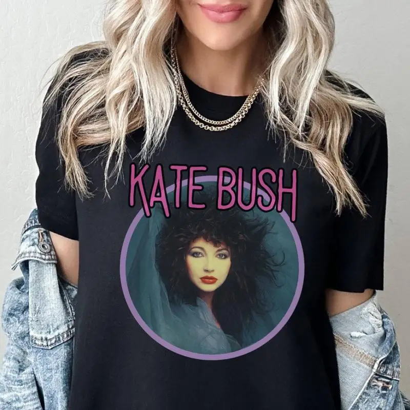 Kate Bush T Shirt Retro 1980S Style Band Vin