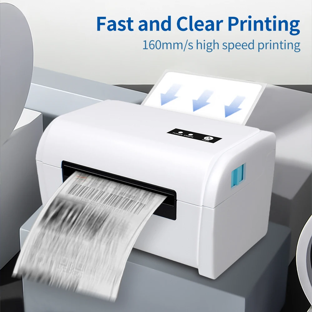 4x6 110mm A6 Label Printer Commercial Grade Direct Thermal Printer Compatible with Etsy, EBay