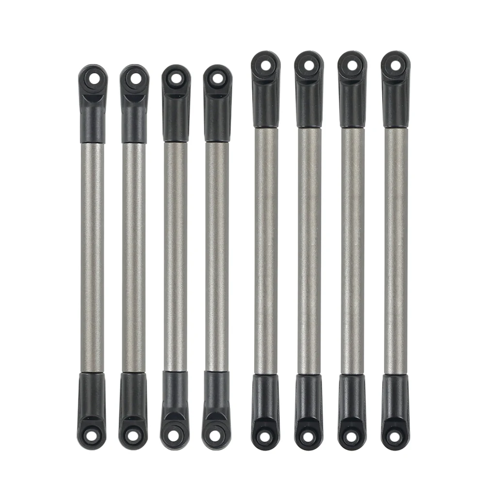 8Pcs Metal Link Rod Pull Rod Wheelbase for 1/10 RC Crawler Car Axial SCX10 90027 D90 D110 CC01