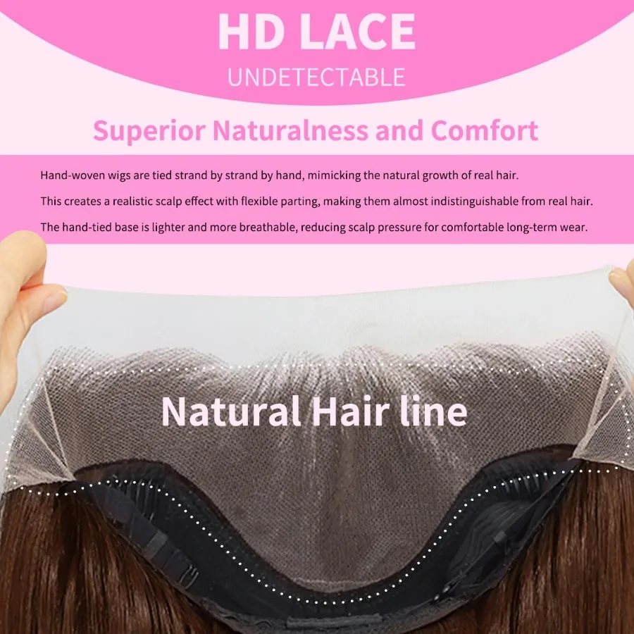 باروكات صناعية بدانتيل أمامي 13 × 4 باروكات أوبورن منتفخة مسبقًا للنساء جاهزة للارتداء باروكات مستقيمة بطول 26 بوصة 100 Futura Pr #3