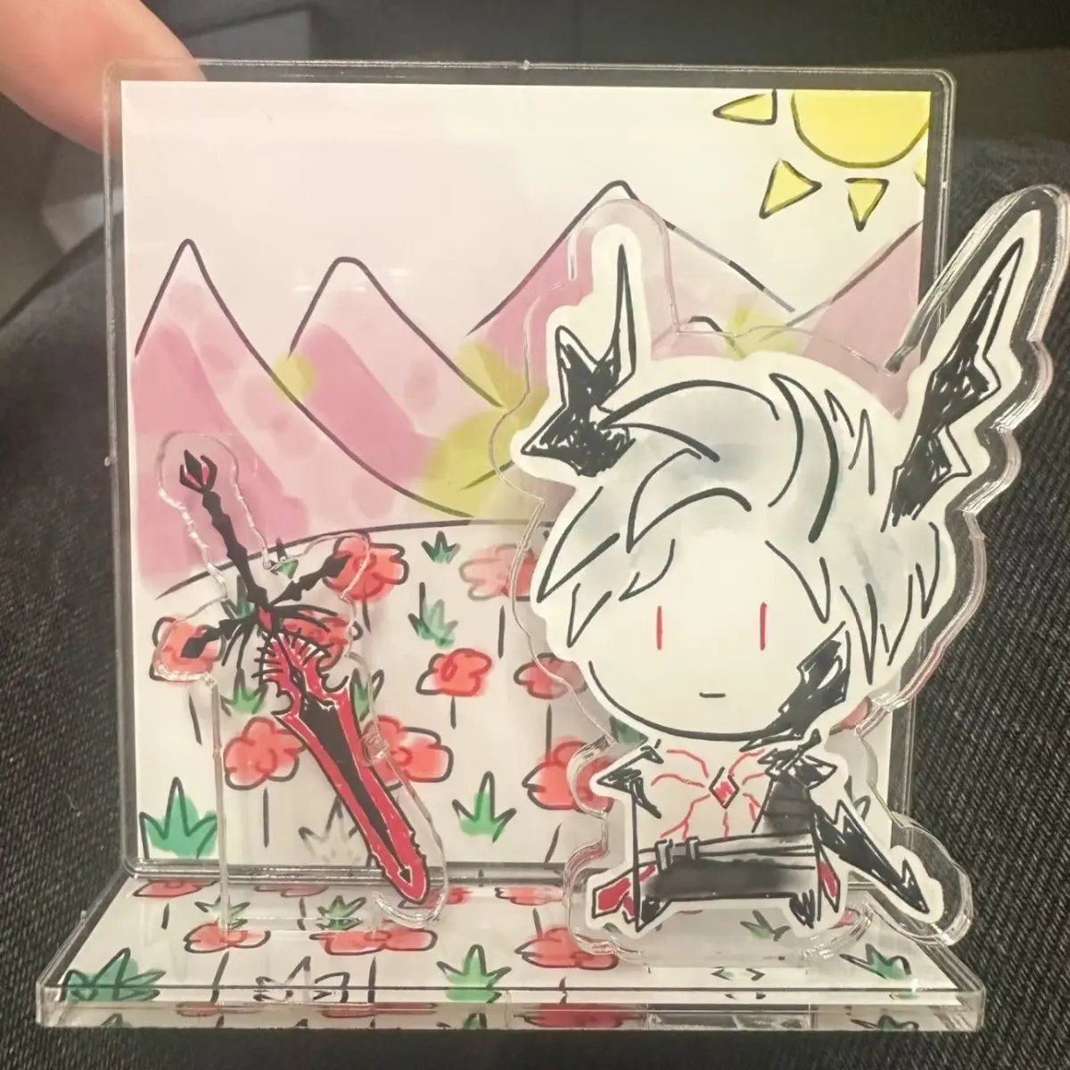 

Самодельный акриловый настольный знак «Любовь и глубокий космос» и «Qin Che» с высоким уровнем внешнего вида.