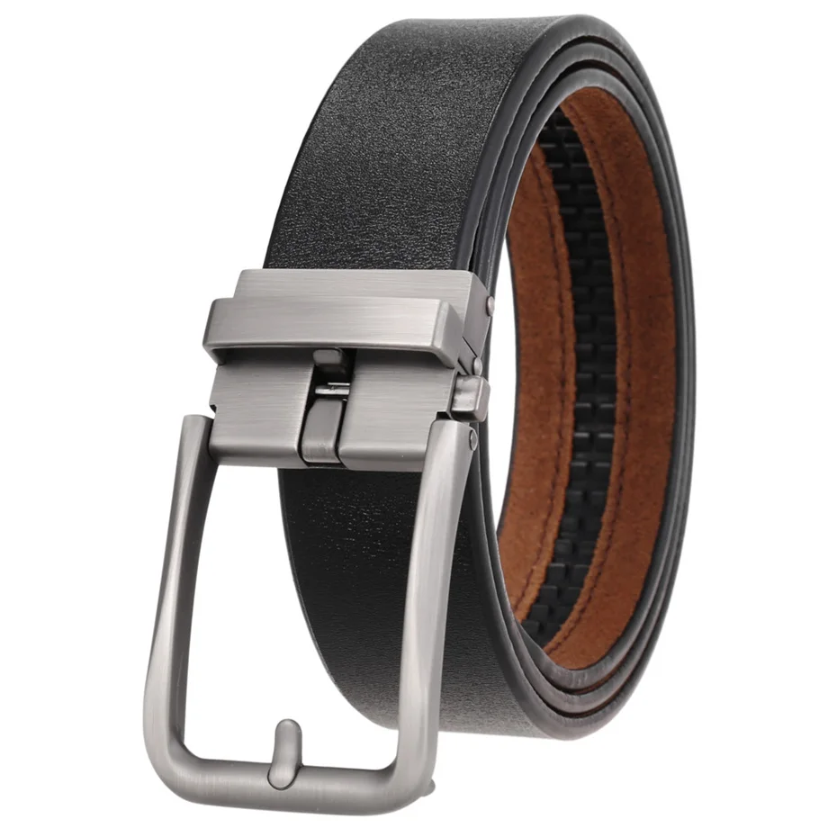 Plyesxale Real Leather Belts For Men Mens Belts Luxury Ratchet Dress Belt With Automatic Buckle Retro Waist Strap Male B1094