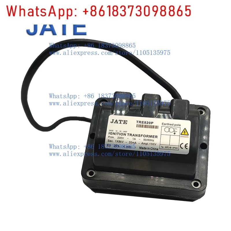 Ignition Transformer JATE TRE820 Gas Burner Ignition Transformer Adjustable Ignition Inductor Transformer
