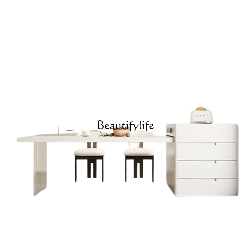 

LjyLuxury Nordic Dining Tables Modern Design High Extendable Kitchen Dining Tables Extensible Salon Mesas De Comedor Home Furnit