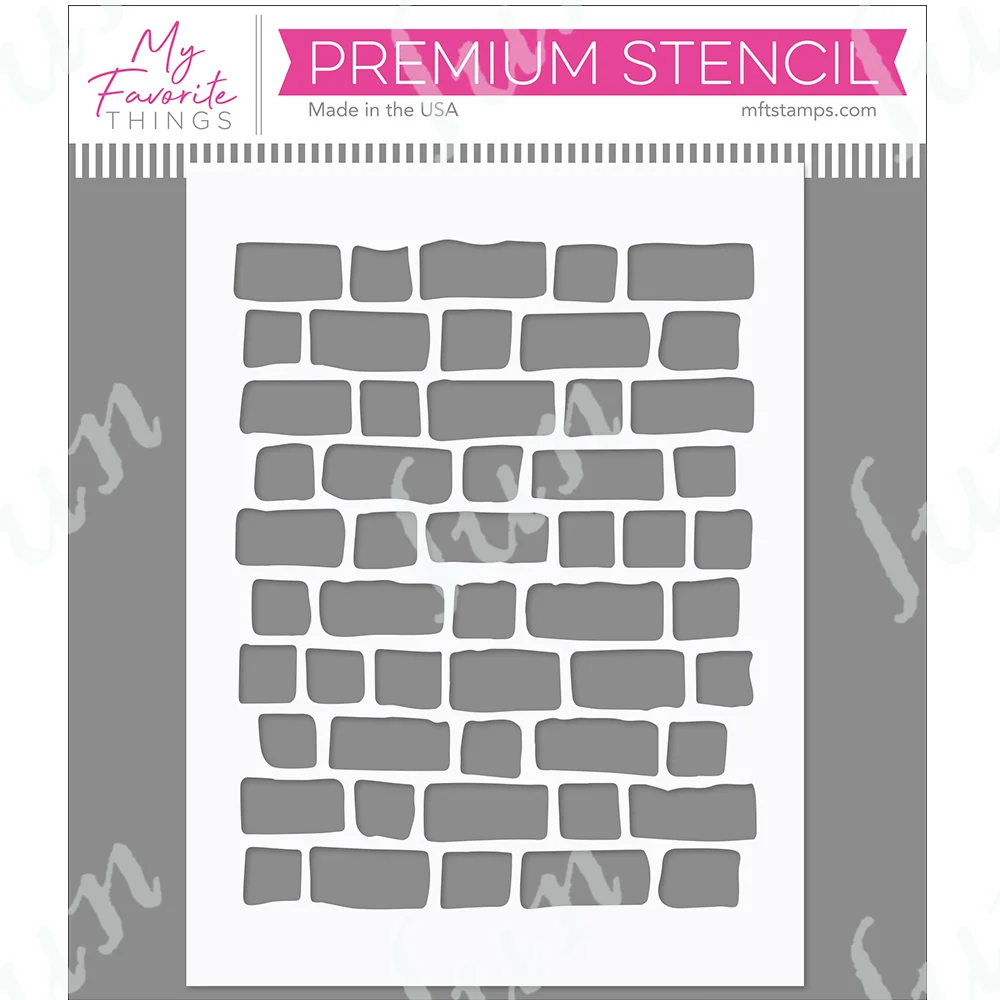 

Rustic Brick Wall Stencil DIY Stencils Templates for Painting Layered Production Handmade DIY Scrapbook Coloring Embossed