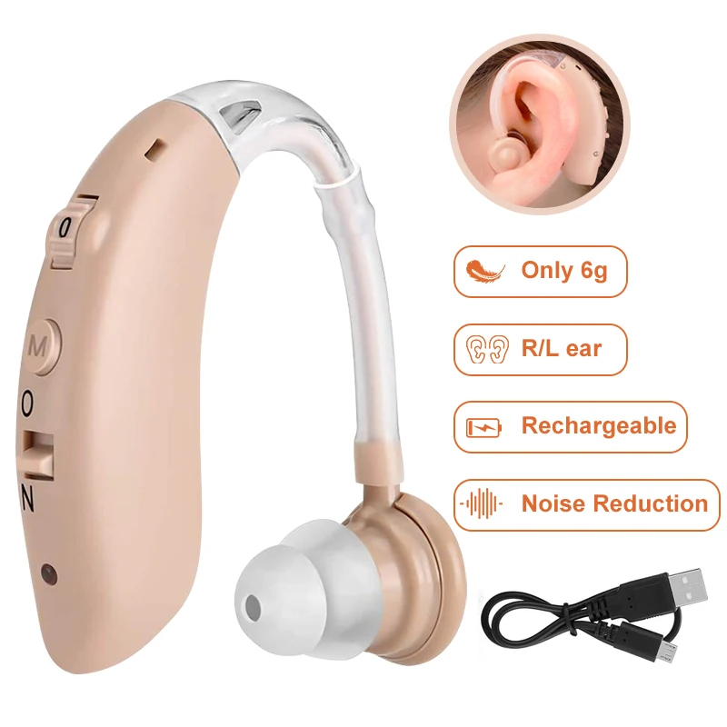 2024 NEW Rechargeable Wireless Bluetooth Hearing Aid For Sound Amplifiers, Digital Hearing AIDS For The Elderly With Severe loss