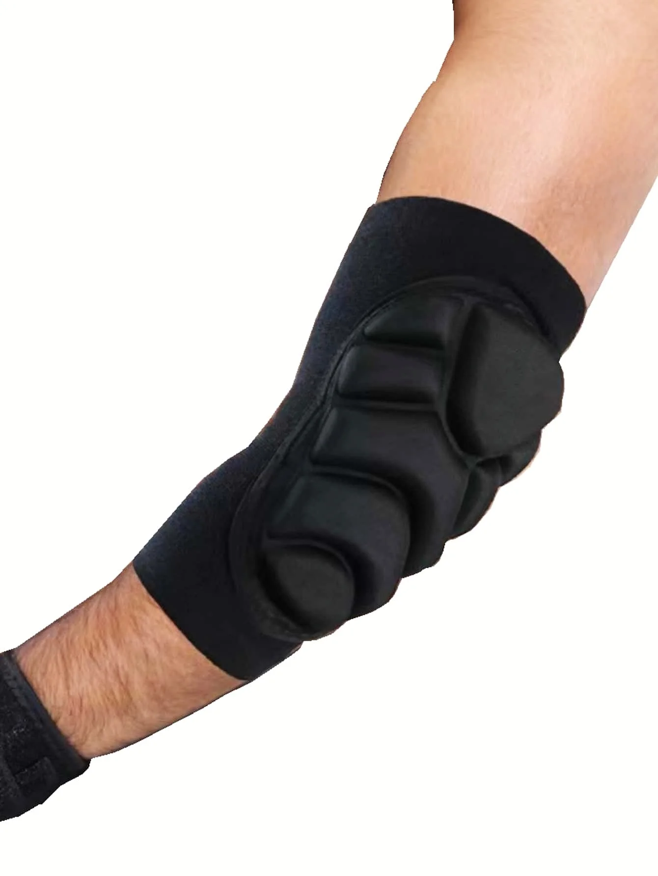 Unisex Breathable Thick Sponge Elbow Pads, Shock Cushion Protective Support for Gym Weightlifting Workout Sports 1Pc