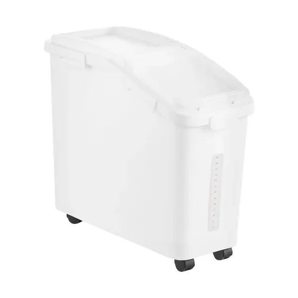 

Rice Storage Container, 11.4Gallon/50L Capacity Large Dog Food Dispenser Bin, Kitchen Ingredient Grain Cereal Flour Bin, Pet