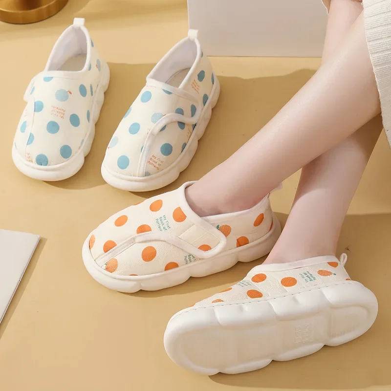 Summer Bag Heel Breathable Pregnant Woman Soft Sole Indoor Postpartum Cotton Slippers Spring Confinement Shoes Maternity