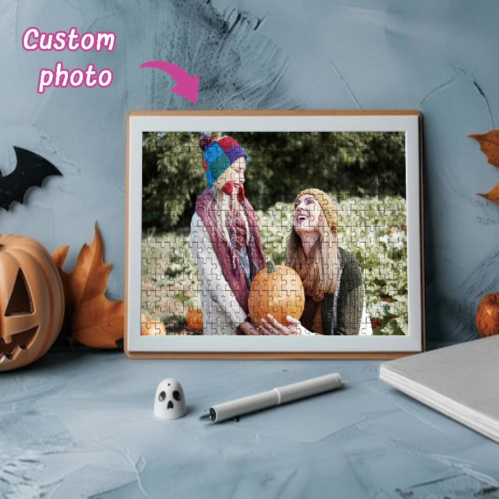 35/150/300/500/1000pcs cool family Custom Photo Customized Picture Personalised Decompression Puzzles Mosaic Love Gift