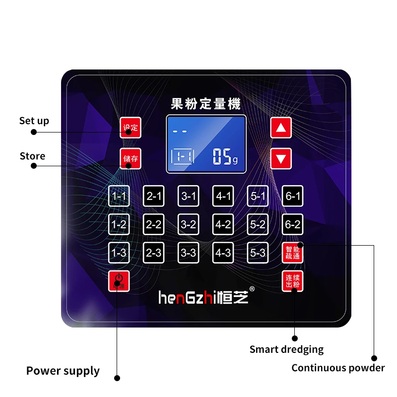 Máquina inteligente de quantizer de pó 7L, cabeça dupla, fabricante de chá Boba, condição nova