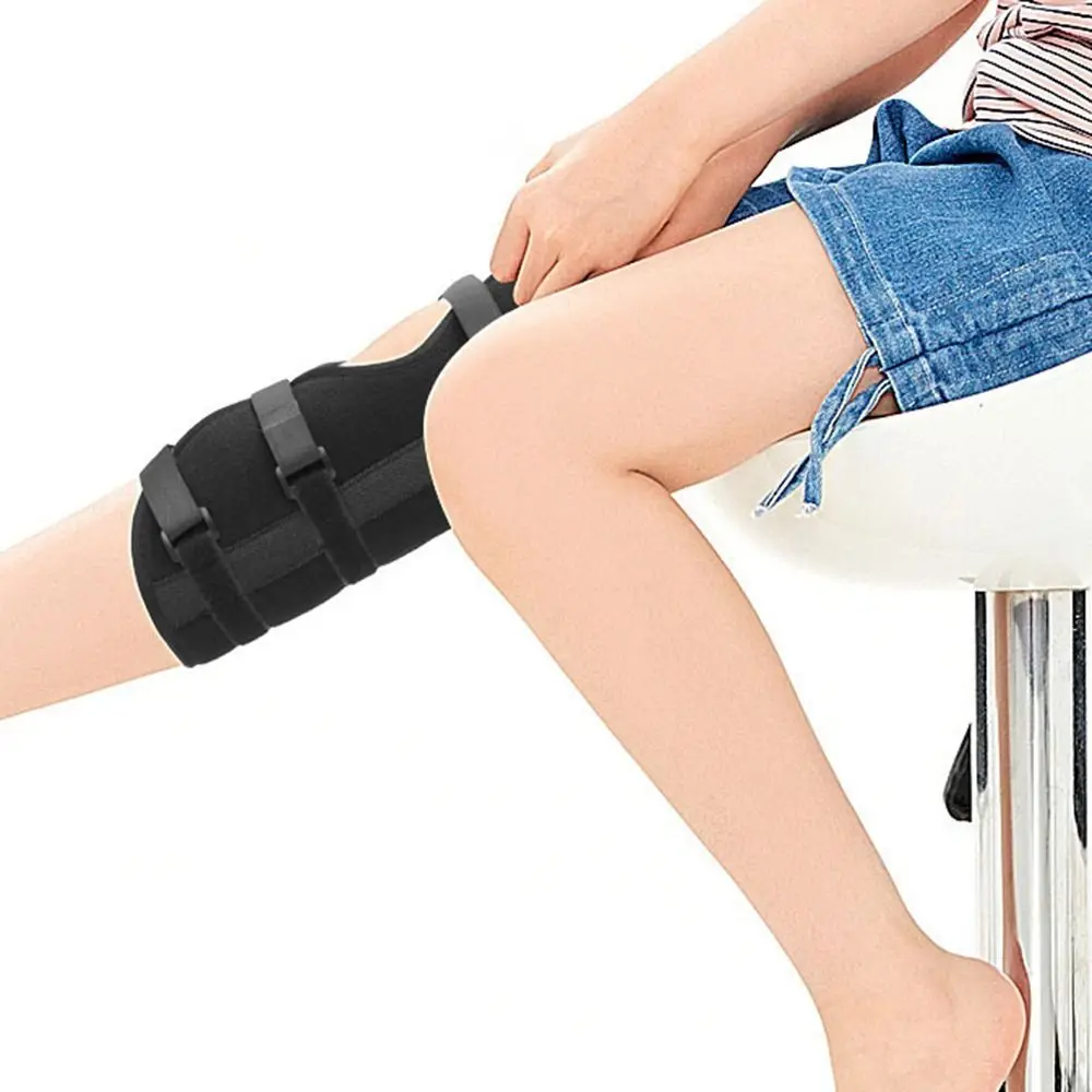 Replacement Surgery Recovery Knee Immobilizer Brace Breathable Soft Leg Support Brace Sweat-absorbing Knee Stabilizer