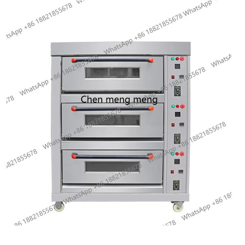 

Industrial equipment rotary oven, three-layer drying setting preheating electric oven, stainless steel large