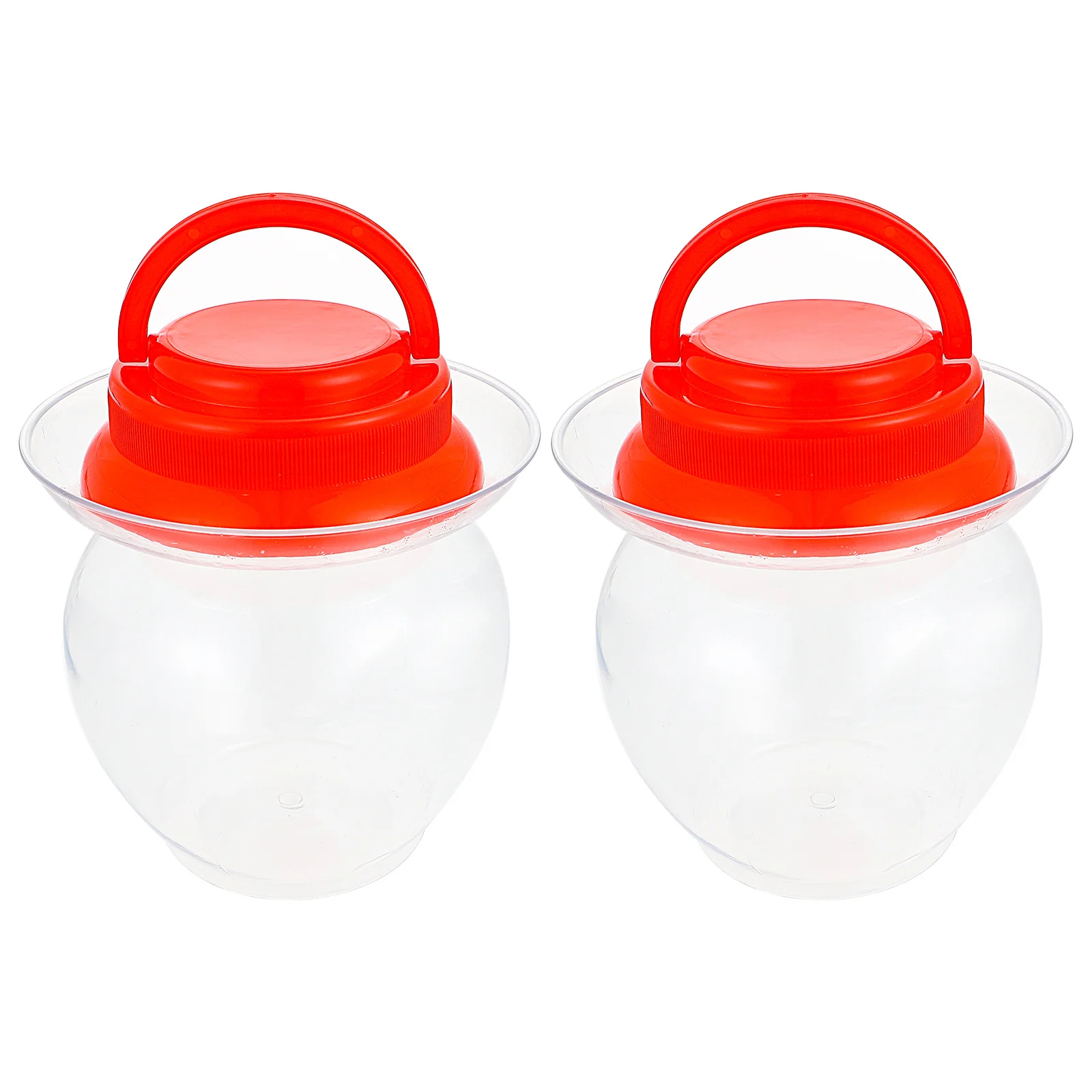 

Pickle Jar Large Capacity Sealed Food Containers Transparent Mason Jars Dust Proof Kitchen Helper Plastic Pot Storage Bottle