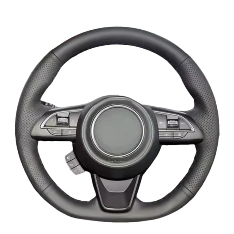 Custom Genuine Leather Hand-sewing Steering Wheel Cover For Suzuki Jimny Sierra Swift Sport Teszt Baleno 2018-2022 Funda Volante