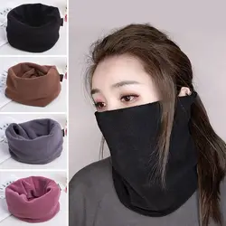 Winter Scarf For Women Men Warm Fleece Scarf Neck Warmer Circle Ski Climbing Scarf Neck Scarves Collar Scarf