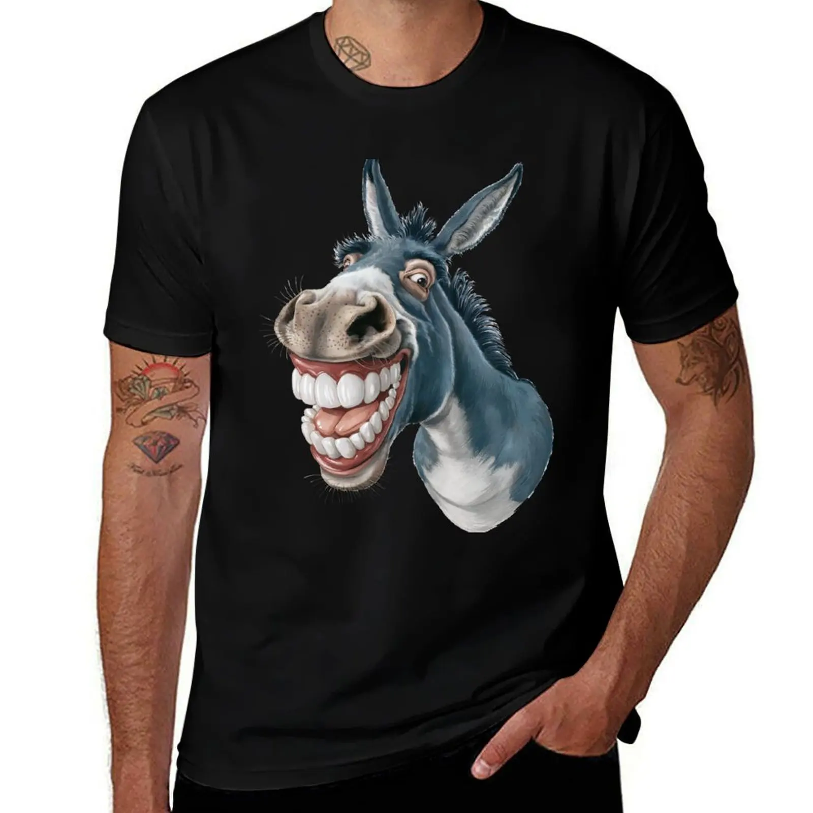 

Silly Donkey T-Shirt man t shirt summer t shirts for man cotton funny T-Shirt