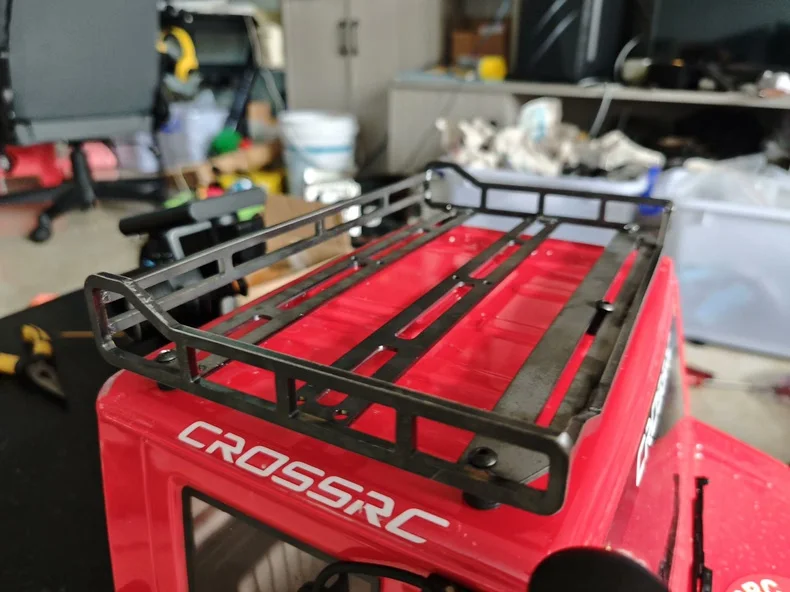 

RC Metal Roof Rack For CROSSRC Big Dinosaur High Toughness Alloy Bracket Lamp Reserved Hole Realistic Decor RC Crawler Upgrade