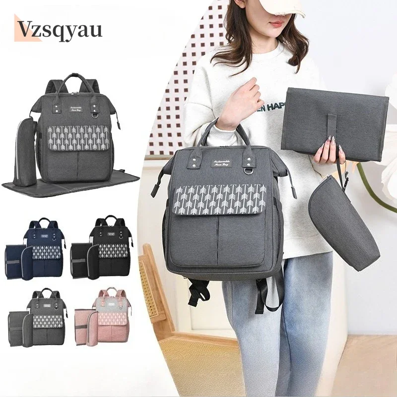 

Mother Large Capacity Nappy Backpacks with Changing Mat Convenient Baby Nursing Bags Mommy Diaper Bags Baby Stroller Hanging Bag
