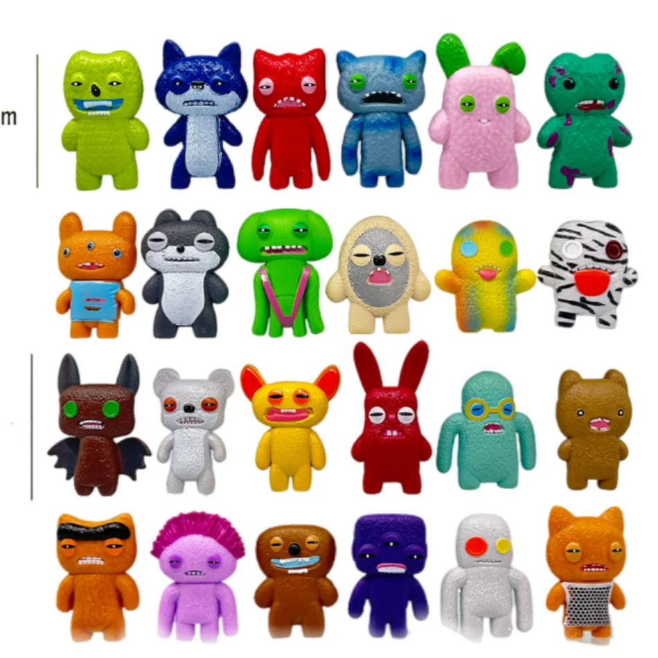 Fuggler 블라인드 박스 치아 인형 괴물 추악한 귀여운 괴물 재미 있은 인형 발렌타인 데이 사랑 괴물 휴일 생일 선물 장식