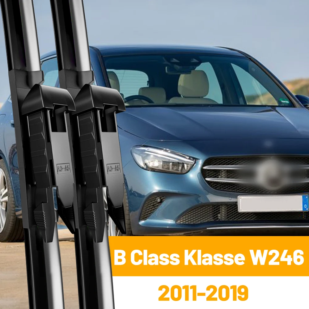 For Mercedes Benz B Class Klasse W246 Front Wiper Blades 2011-2019 B180 B200 B220 B250 Windscreen Windshield Window 24\