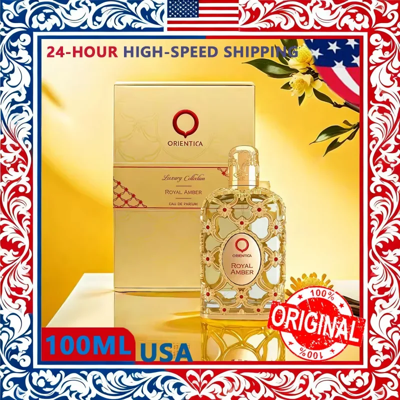 

Новый Orientica Royal Amber Rouge Oud Шафран для мужчин и женщин Спрей унисекс Нейтральная стеклянная бутылка Роза Одеколон Стойкий запах Подарки