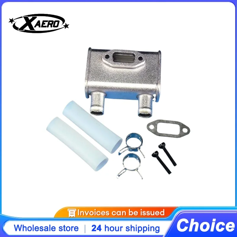 Original DLE20RA Exhaust Pipe for DLE20RA Engine High Performance Muffler Aluminum Alloy RC Airplane Helicopter Gas Engine Parts