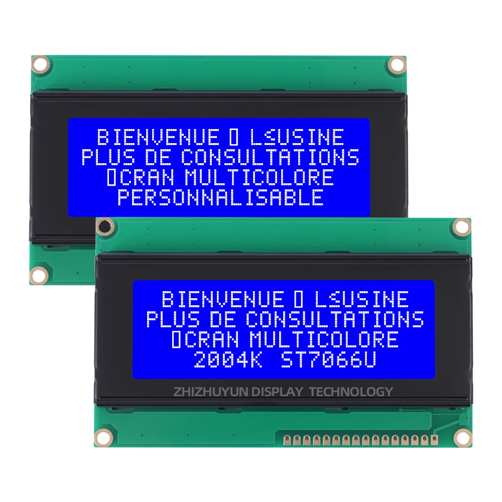 Monitor LCD, três chips, filme cinza, letra azul, europeu, LCD2004K, 2004