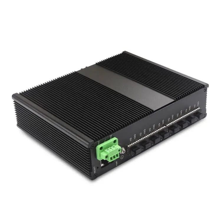 8 port 1G 10G industrial switch 6 8 port network switches SFP slots terminal industrial switch