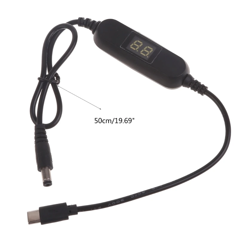 5V USB C do 1.2V 3V 4.5V 6V 9V 12V konwerter napięcia Step Up kabel zasilający Y3ND