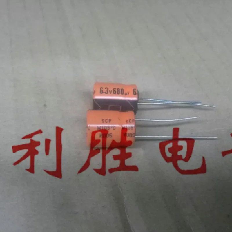 10PCS-100PCS  New genuine Hitachi aluminum electrolytic capacitor 6.3V680UF 10X12.5 SCP