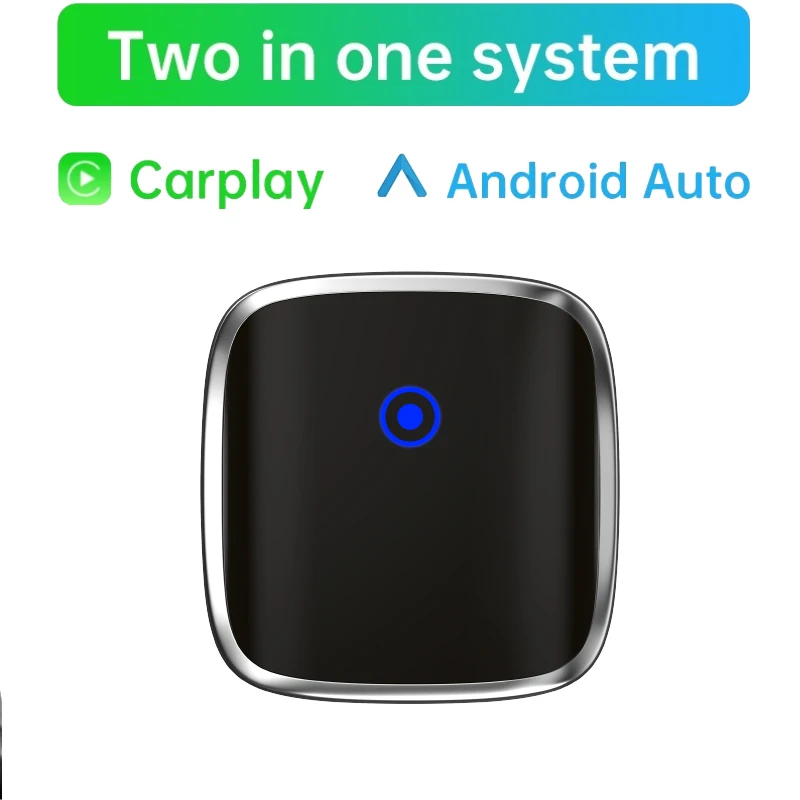 

Wireless Carplay Mini Smart AI box Bluetooth 5.4 connection supports wireless Carplay 2 in 1 Android Auto Carplay adapter