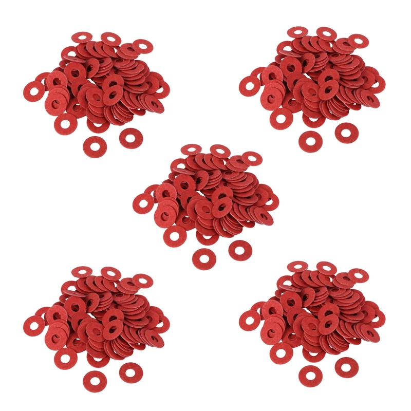 500PCS Red Motherboard Screw Insulating Fiber Washers